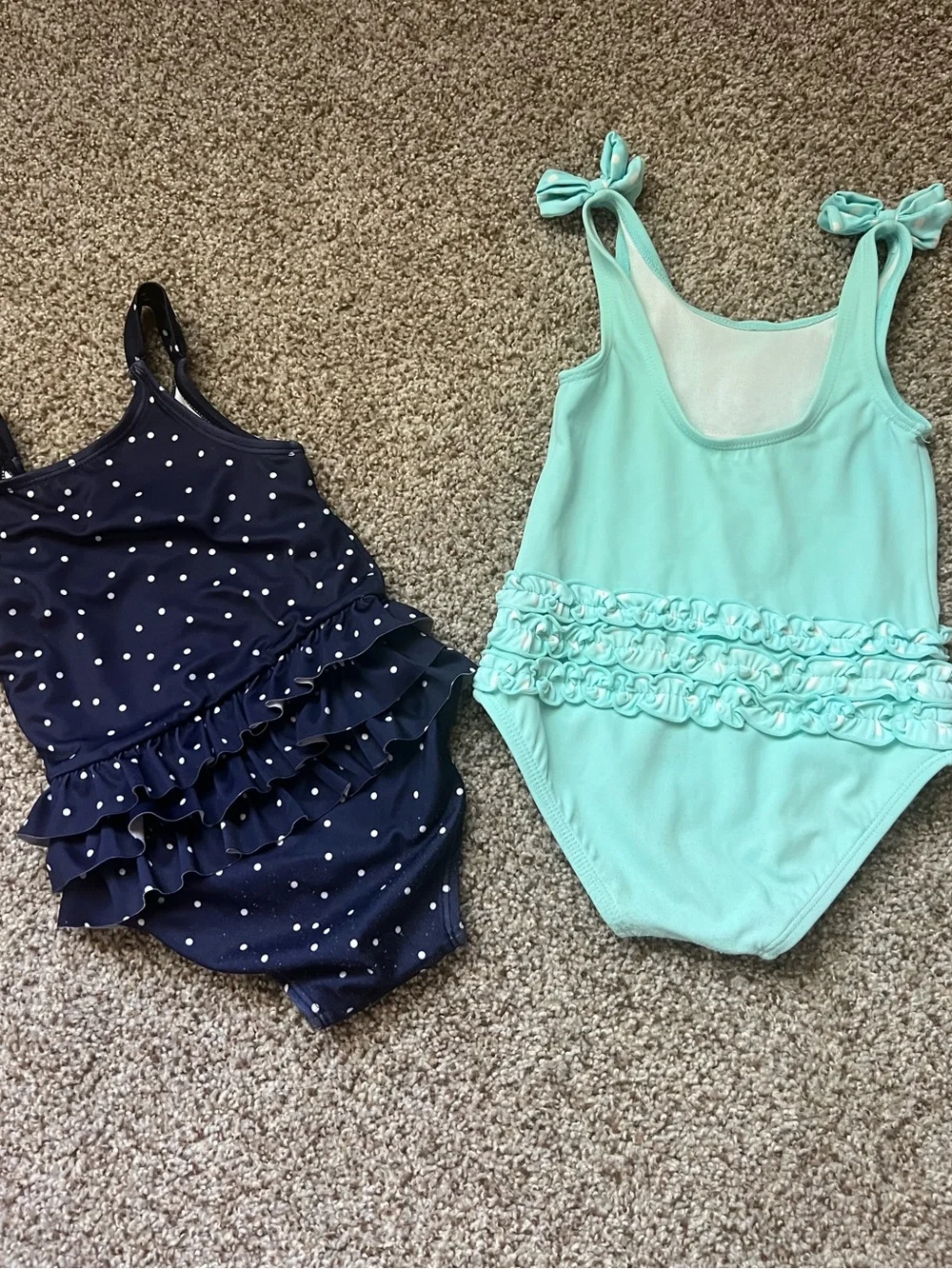 🎉5/$20🎉GYMBOREE Girls' Navy & Mint Ice Cream One-Piece Swimsuits